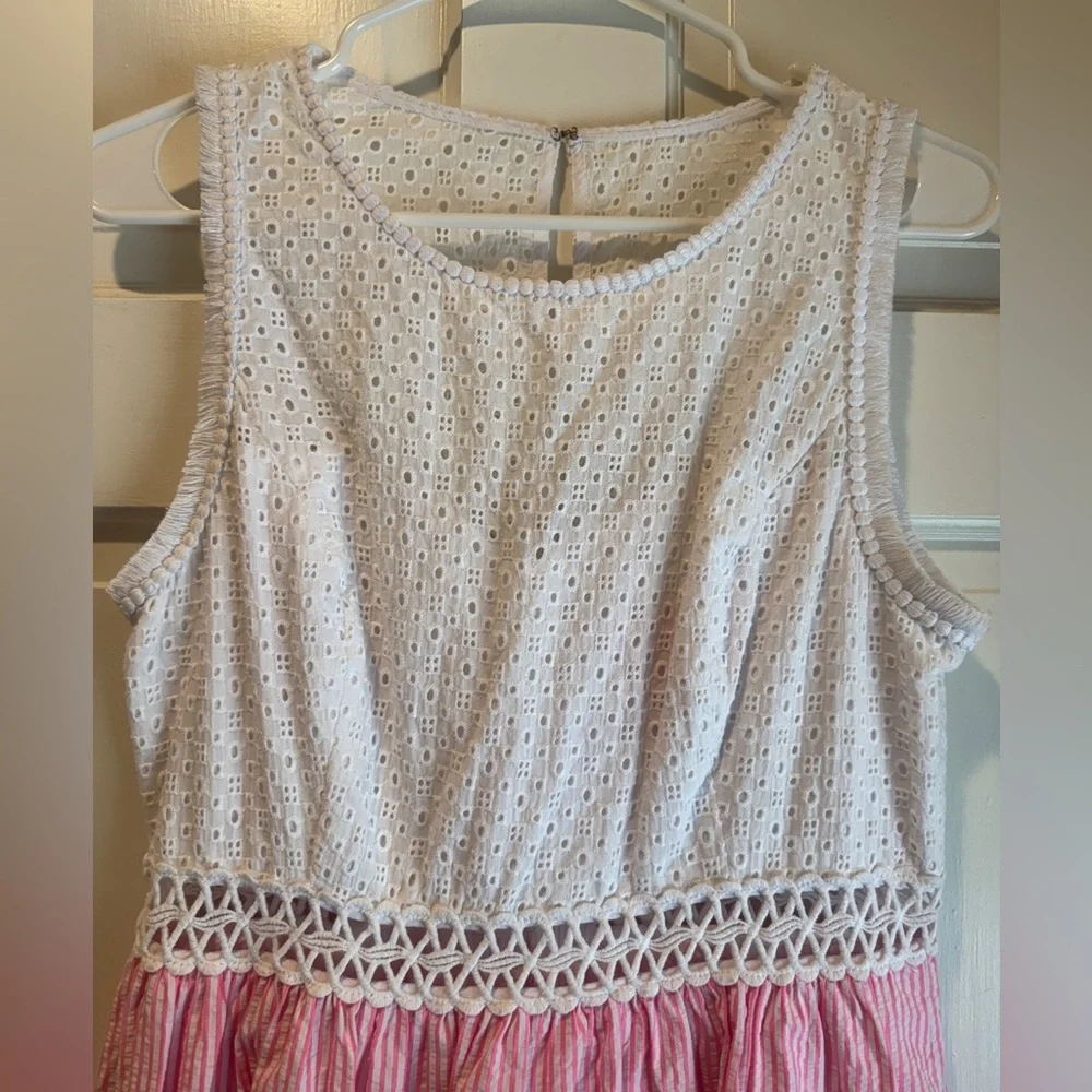 Lilly Pulitzer - Alivia Dress, Havana Pink, Yarn Die Seersucker - Picture 4 of 8